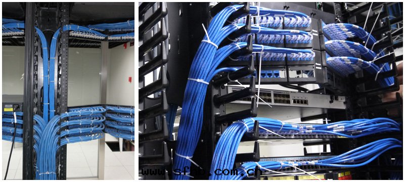 机柜安(ān)裝(zhuāng)-为(wèi)网(wǎng)絡设備及(jí)水平配線(xiàn)架安(ān)裝(zhuāng)提(tí)供了(le)統一(yī)擺放(fàng)空(kōng)間(jiān)，机柜内的(de)理(lǐ)線(xiàn)整齊排列，便于(yú)跳接、查找(zhǎo), 且(qiě)理(lǐ)線(xiàn)更(gèng)美(měi)觀。